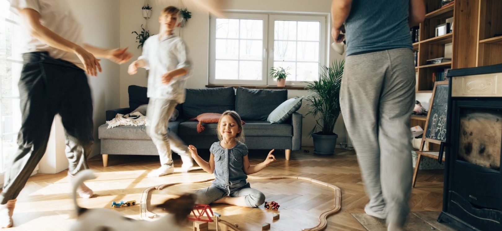 Die Familie spielt