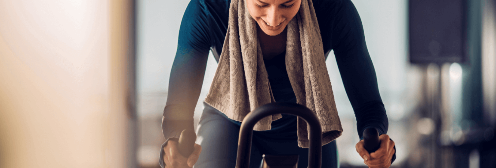 Frau beim Cycling
