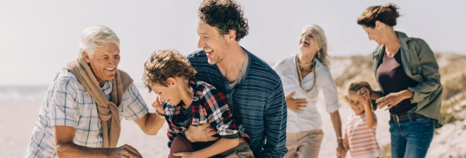 Familie am Strand