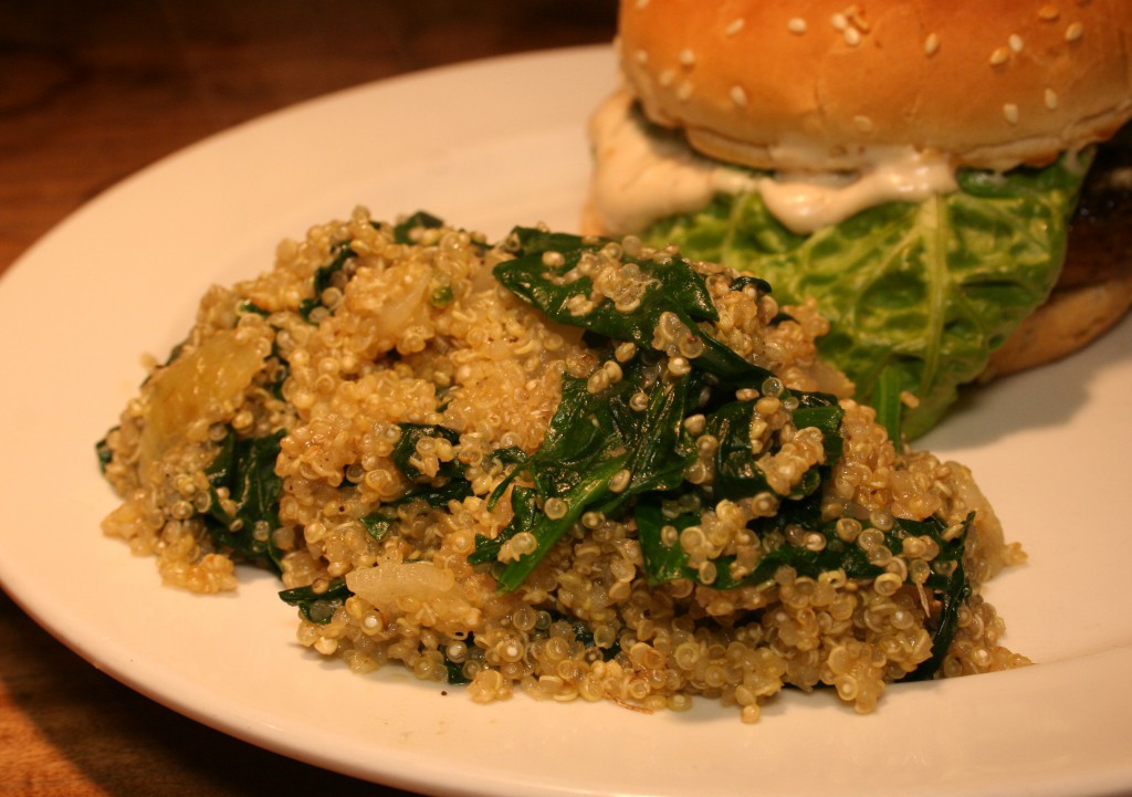 Quinoa-Spinat-Pfanne
