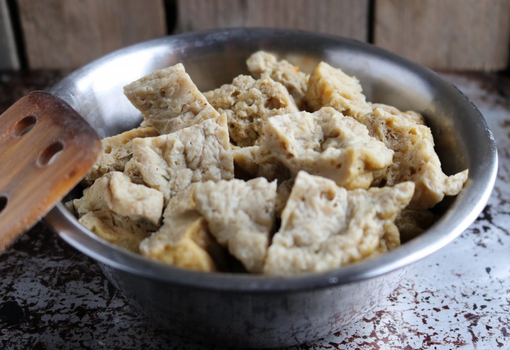 Seitan-Chicken Herstellung