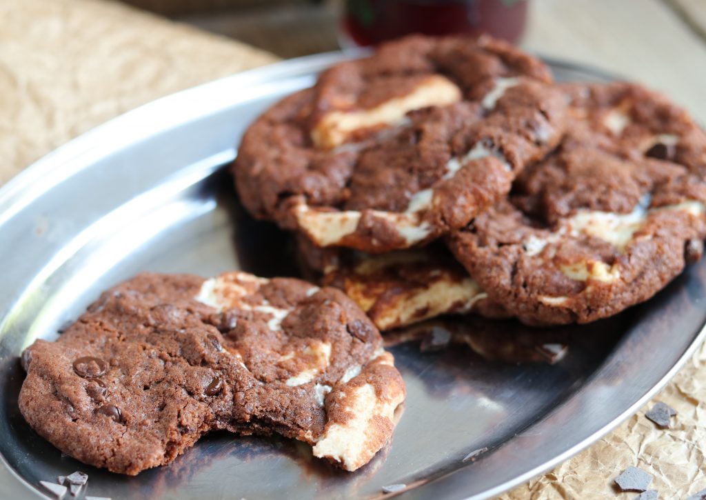 Vegane Double Chocolate Chip Marshmallow Clouds
