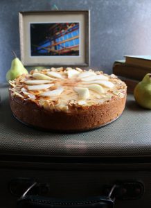 Rhabarber-Birnen-Käsekuchen