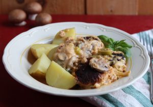 Bouletten in schlonziger Pilzrahmsoße