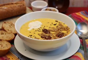 Karotten- und Linsensuppe