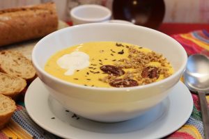 Karotten- und Linsensuppe