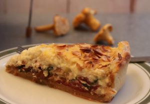 Mangold-Pfifferling-Quiche