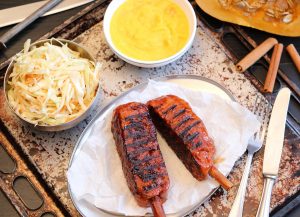 Spare Ribs mit Kürbispüree und Coleslaw