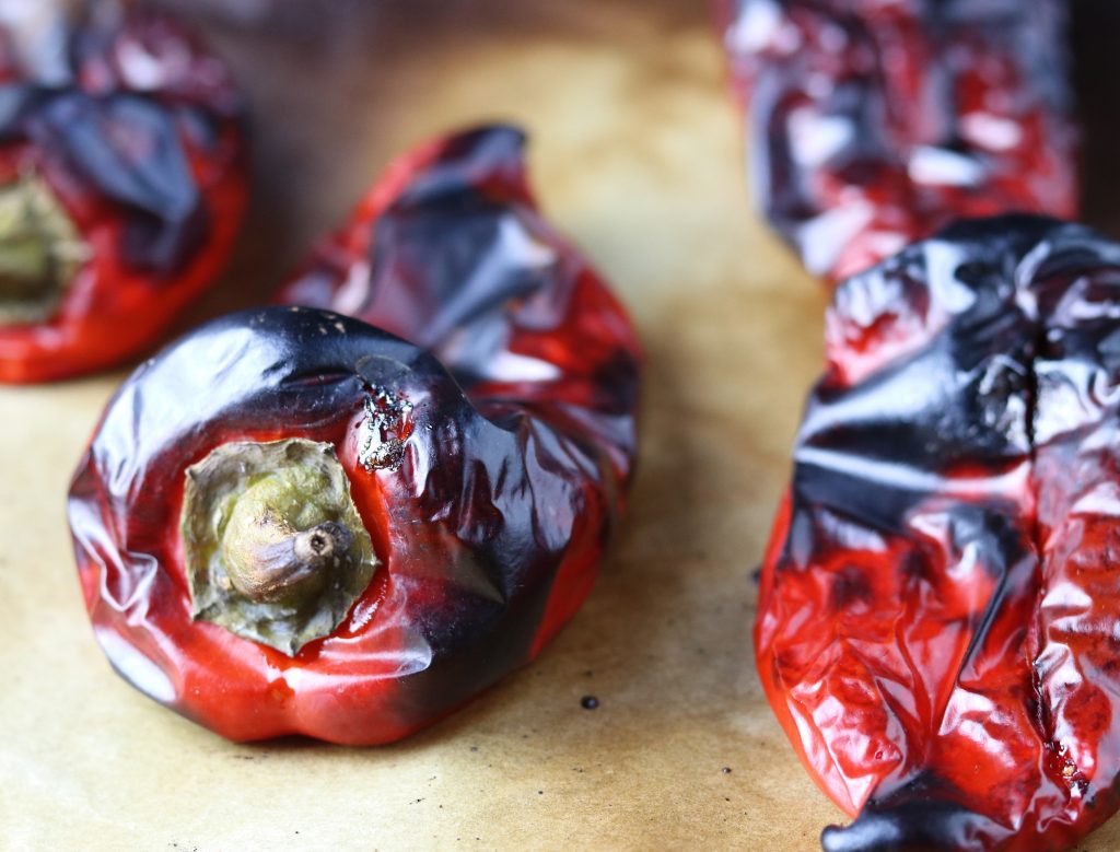 Geröstete Spitzpaprika