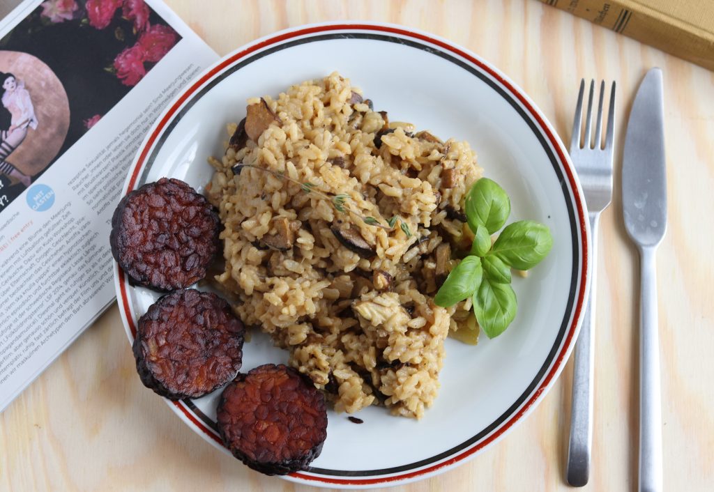 Der Steinpilz verleiht dem Risotto seinen fantastischen, intensiven Geschmack.