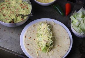 Belegen der Burritos