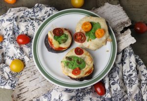 Mini-Auberginenpizzen