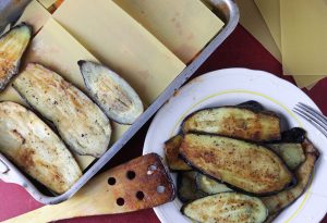 Schichten der Lasagne