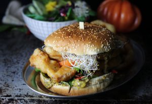 Austernseitlingsburger