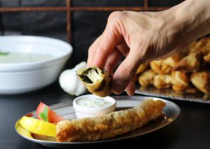 Vegane Spinat-Schafskäsefüllung