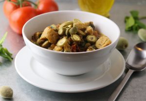 Frühlingsgulasch mit Grünen Mandeln