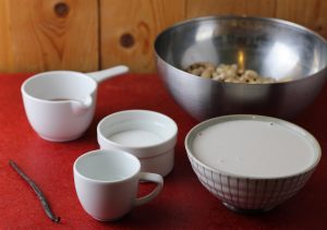 Frische Zutaten für die Creme