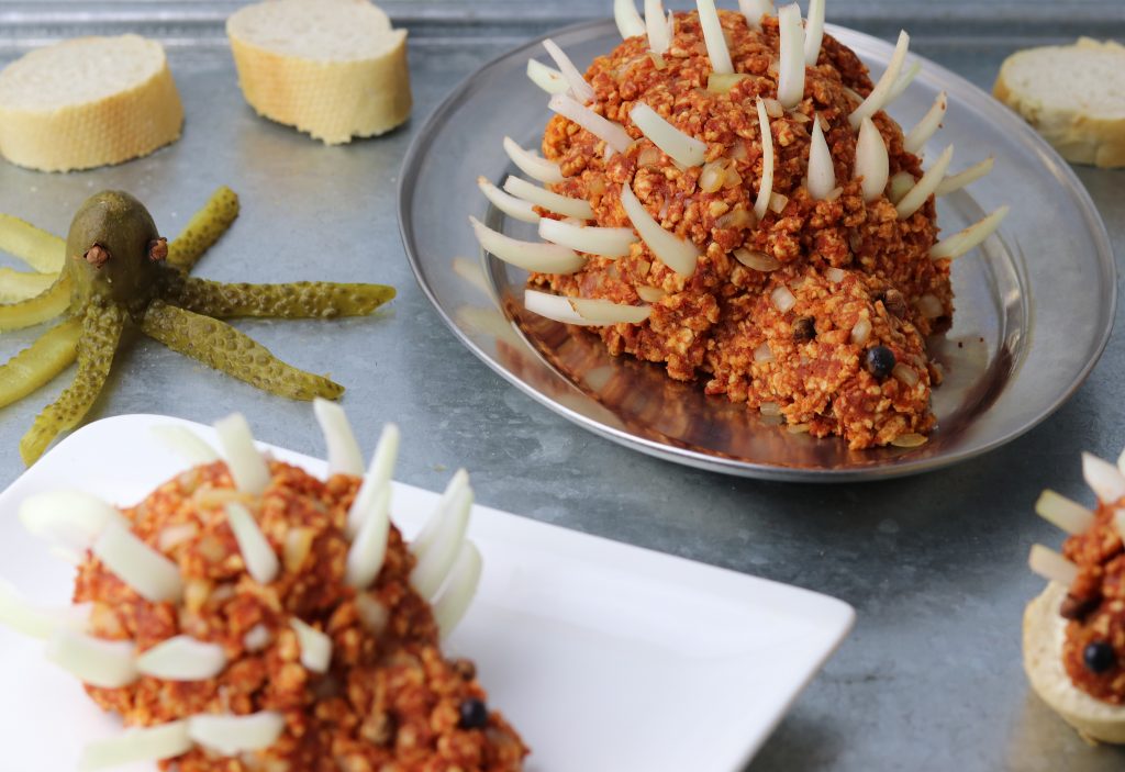 Mettigel - ein veganer Partyhit - veganes Mett