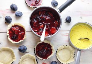 Füllen der Tartelettes