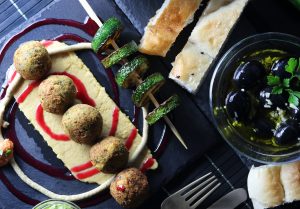 Falafel mit Baba Ganoush Kern: ein köstlicher Snack