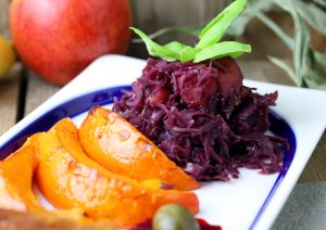 Saftiger Apfel-Rotkohl