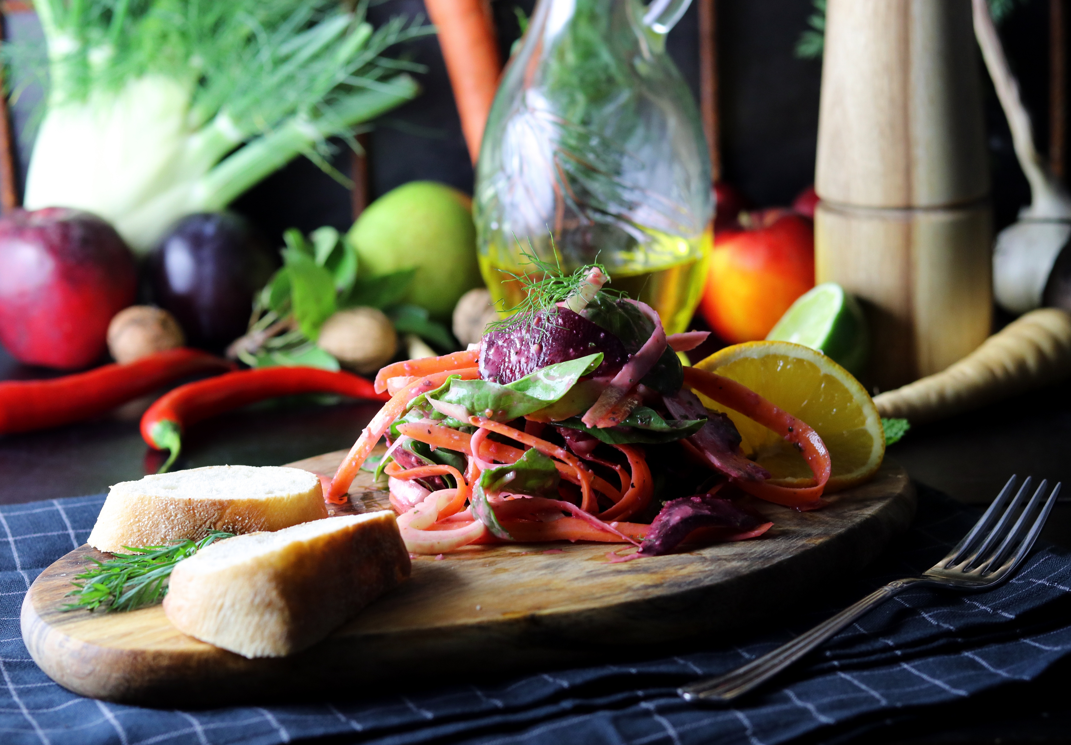 Herbstlicher Wurzelgemüsesalat