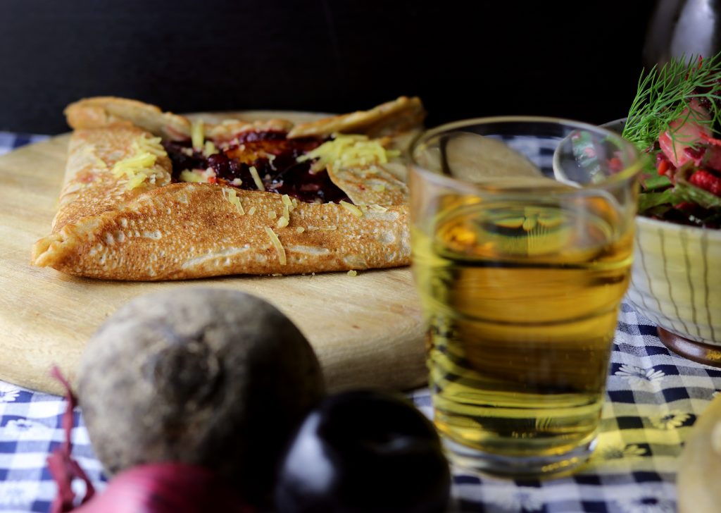 Meine vegane Galette ist vom bretonischesn Original nicht zu unterscheiden.