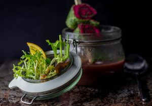 Lila Kartoffelsuppe