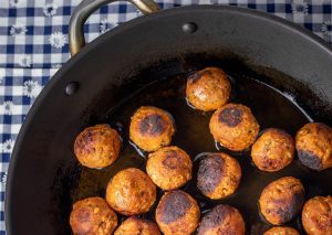 Angebratene Albondigas