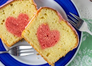 Zitronenkuchen mit Herz