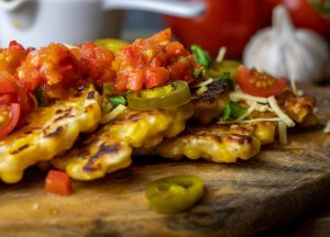 Frische gebraten mit Salsa