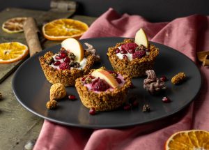 Mit veganem Joghurt gefüllt