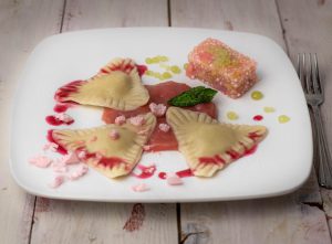 Mit cremiger Käsekuchenfüllung