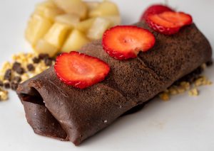Sommerliche Schokocrepes