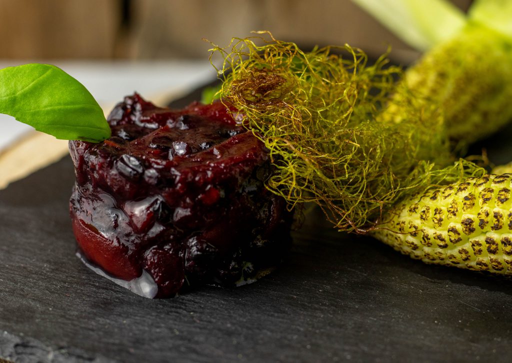 Säuerliches Aprikosen-Fliederbeer-Chutney