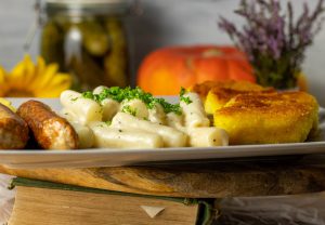 Scharzwurzeln in cremiger Sauce