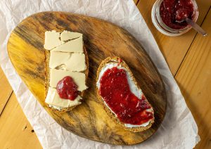 Auf veganem Käse