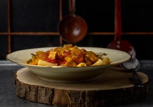 Riesenbovist als Gulaschsuppe
