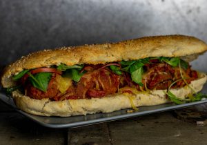 Mit veganem Käse überbacken
