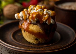 Muffin aus Stracciatellateig