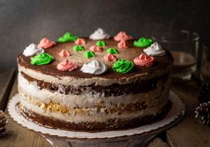 Mit veganer Sahnecreme