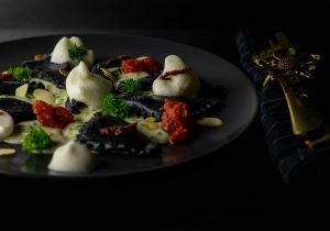 Auf aromatischer Petersiliensauce