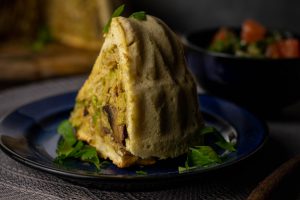 Der Pot Pie ist indisch gewürzt