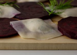 Kohlrabi Ravioli mit Dill-Frischkäsefüllung