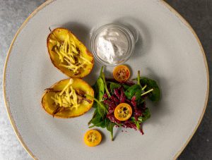 Potato Skins - gebackene, gefüllte Kartoffelschalen