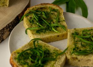 Geröstet mit Bärlauchbutter