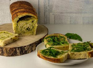 Bärlauchbrot, mit Bärlauch-Swirl