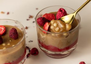 Mit großen Tapiokaperlen eingekocht