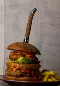 Seitan Patty in Teigpanade