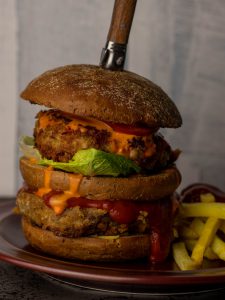 Double No Chicken Burger, Fastfood Deluxe